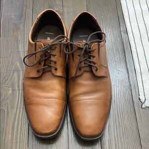 Johnston & Murphy Tan Leather Oxfords